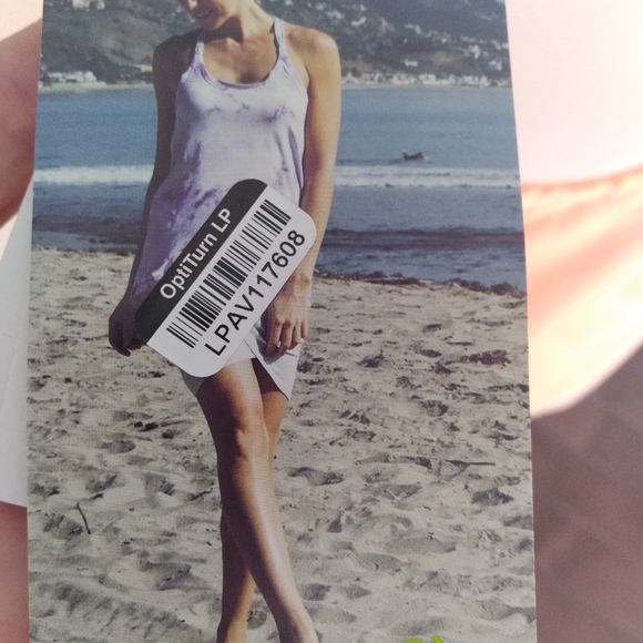 EARTH YOGA TANK TOP CRISS CROSA BACK NWT PRETTY PEACH Eco Sustainable Gym - Picture 8 of 9